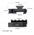 Quick Detach QD Picatinny Riser Mount for Red Dot Sight AR-15 M16 thumbnail