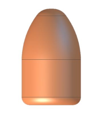 9mm RN - 115gr - CMJ Restrike Bullets - 1000 stk