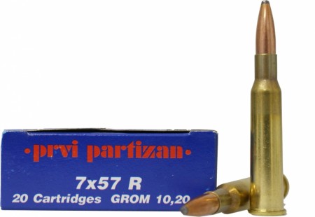 Partizan 7x57R 173grs FMJBT - 20 stk