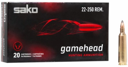 Sako 22-250 Gamehead 55grs SP - 20 stk