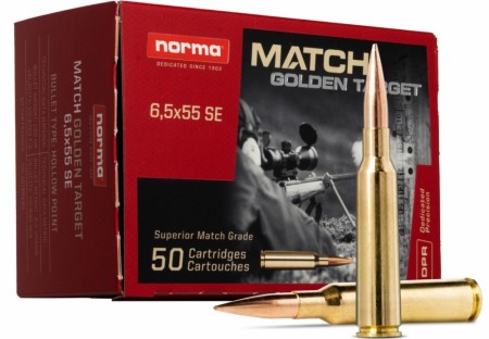 Norma 6,5x55 Golden Target 120gr / 7,8g - 50 stk