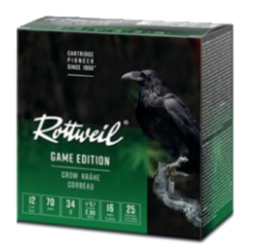 Rottweil Game Edition Kråke 12/70 34gr #5,5 - 25 stk