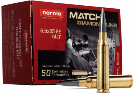 Norma 6,5x55 Diamond Line Felt 130gr/8,4g - 50 stk