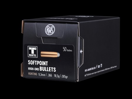 RWS Softpoint RN Kuler 9,3mm 18,5g/285gr - 50 stk