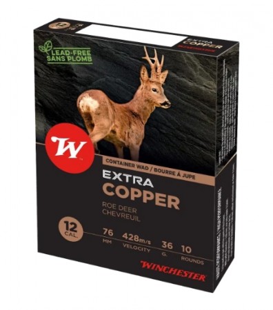 Winchester 12/76 HP Extra Copper 36g RÅDYR #1 - 10 stk