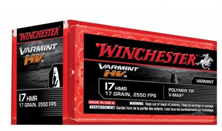 Winchester .17 HMR V-MAX 17 gr - 50stk