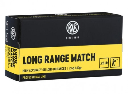 RWS Long Range Match .22LR - 50 stk