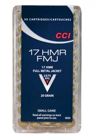 CCI 17HMR FMJ 20grs - 50 stk