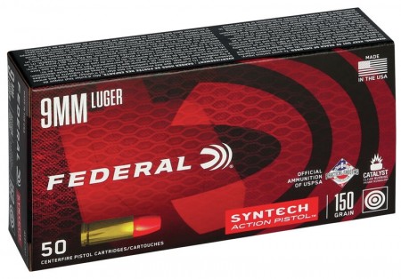 9mm Federal Syntech 150grs. 50pk