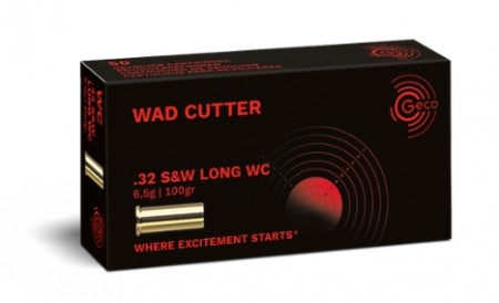 GECO .32 S&W Long 100gr Wad Cutter - 50stk