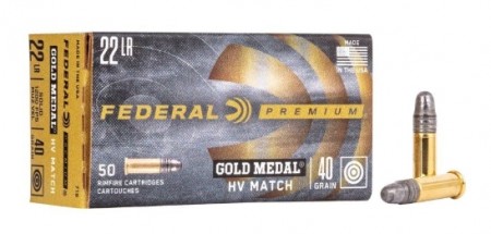 Federal Gold Medal Match .22LR 40gr LRN